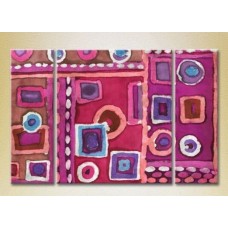 Картина Magic Color Triptych Abstraction Lilac/Pink (2229524)