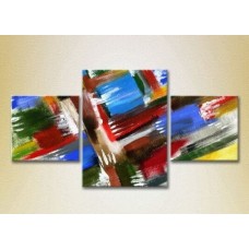 Картина Magic Color Triptych Abstraction Blue/Red (2229509)