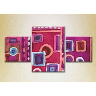 Картина Magic Color Triptych Abstraction Lilac/Pink (2229511)