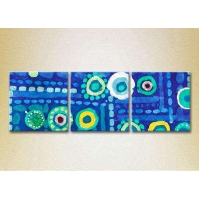 Картина Magic Color Triptych Abstraction Blue/Yellow (2229503)