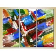 Картина Magic Color Triptych Abstraction Blue/Red (2229512)