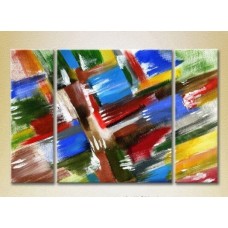 Картина Magic Color Triptych Abstraction Blue/Red (2229505)