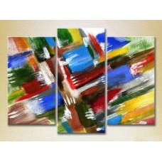 Картина Magic Color Triptych Abstraction Blue/Red (2229506)