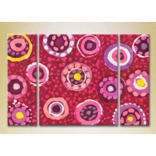 Картина Magic Color Triptych Abstraction Pink/Yellow (2229496)