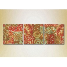 Картина Magic Color Triptych Abstraction Red/Green (2229495)