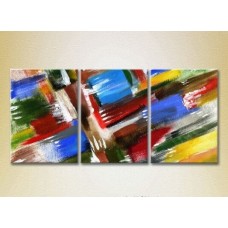 Картина Magic Color Triptych Abstraction Blue/Red (2229508)