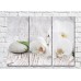 Картина Magic Color White orchid flowers and stones on a wooden background (500076)