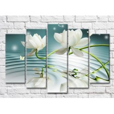 Картина Magic Color White lotus flowers on a background of water (3551906)