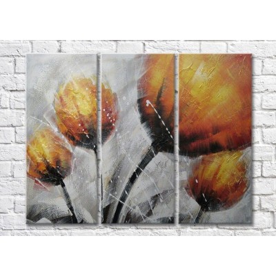 Pictură Magic Color Bouquet of Orange tulips-oil painting (500125)