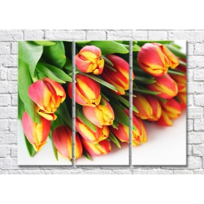 Pictură Magic Color Bouquet of motley Yellow/Orange tulips (500126)