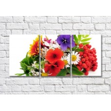 Pictură Magic Color Bouquet of Multicolored wildflowers and berries (500128)