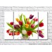 Pictură Magic Color Bouquet of Colorful tulips in a vase (500129)