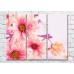 Pictură Magic Color Bouquet of Pink flowers on a White background (500135)