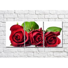 Pictură Magic Color Bouquet of three Red roses (500137)