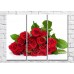 Pictură Magic Color Bouquet of Red roses with Green leaves (500142)