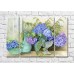 Картина Magic Color Hydrangea branches in vases-drawing (500219)