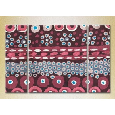 Картина Magic Color Triptych Abstraction Burgundy/Blue (2229456)