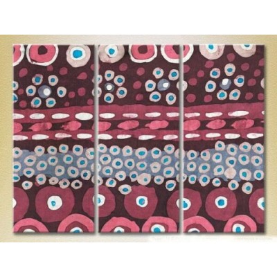 Картина Magic Color Triptych Abstraction Burgundy/Blue (2229460)