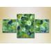 Pictură Magic Color Triptych Abstraction Green/Blue (2229471)