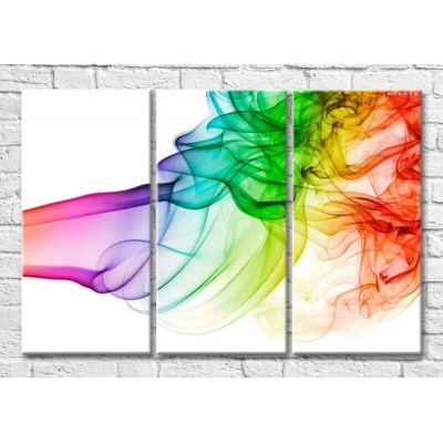 Pictură Magic Color A club of Colored smoke on a White background (3499087)