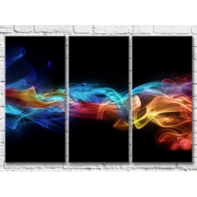 Картина Magic Color Multi/Colored jet of smoke on a Black background (3499091)