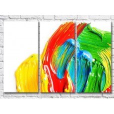 Pictură Magic Color Multicolored brush strokes on White background (3499093)