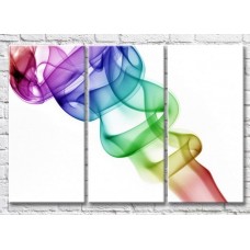 Pictură Magic Color Flowing smoke colored on a White background (3499099)