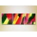 Pictură Magic Color Triptych Abstraction Yellow/Green (2229462)