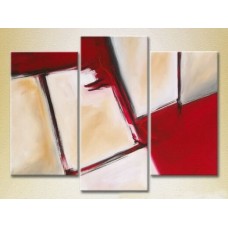 Pictură Magic Color Triptych Abstraction White/Red (2229449)