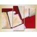 Pictură Magic Color Triptych Abstraction White/Red (2229449)