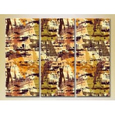 Pictură Magic Color Triptych Abstraction Yellow/Brown (2229545)