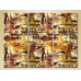 Pictură Magic Color Triptych Abstraction Yellow/Brown (2229545)