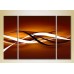 Pictură Magic Color Triptych Abstraction Brown and White (2229480)