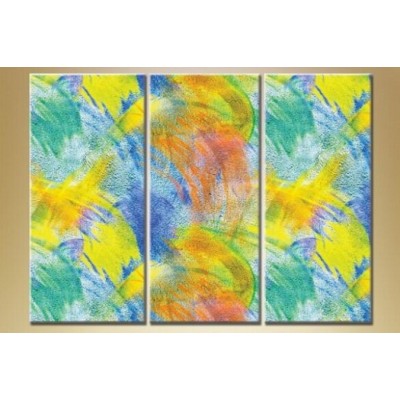 Pictură Magic Color Triptych Abstraction 117 (1609974)