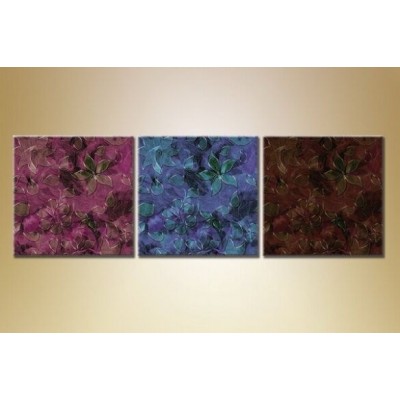 Pictură Magic Color Triptych Abstraction 109 (1609975)