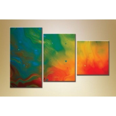 Pictură Magic Color Triptych Abstraction 126 (1609984)