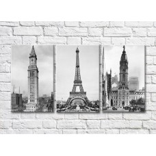 Pictură Magic Color Black and White towers (500006)