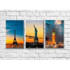 Pictură Magic Color Statue of Liberty between the towers (500009)