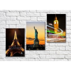 Pictură Magic Color Paris New York London (500020)