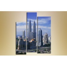 Картина Magic Color Triptych Kuala Lumpur (2658904)