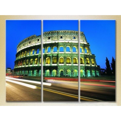 Картина Magic Color Triptych Colosseum in Rome Italy (2658456)