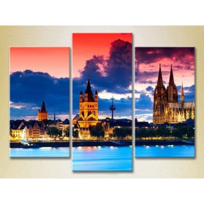 Картина Magic Color Triptych Germany, Cologne Cathedral (2658430)