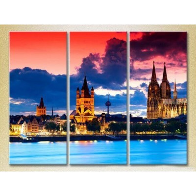 Картина Magic Color Triptych Germany, Cologne Cathedral (2658432)