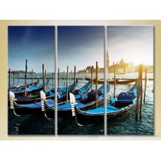 Картина Magic Color Triptych Gondola, Venice (2658435)