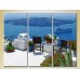 Картина Magic Color Triptych Greece, terrace (2658439)