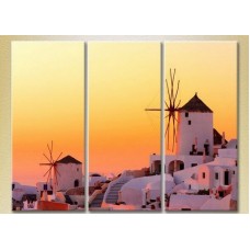 Картина Magic Color Triptych Greece, Santorini Sunrise (2658437)