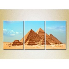 Картина Magic Color Triptych Great Egyptian Pyramids at Giza (2658424)