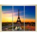 Картина Magic Color Triptych Eiffel Tower (2658426)