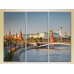 Pictură Magic Color Triptych View of the Kremlin (2658427)