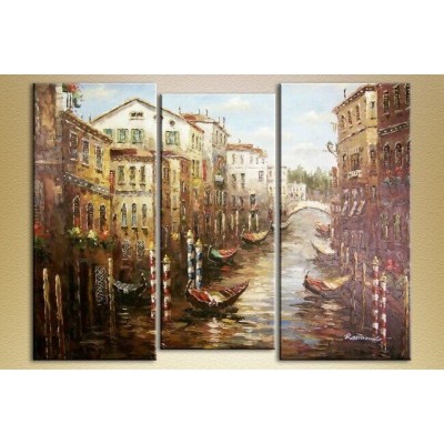 Pictură Magic Color Triptych Cities and Countries (2658686)